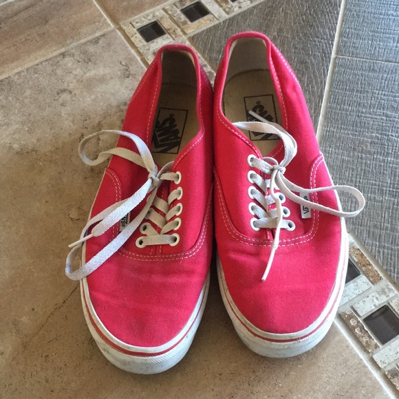 red vans size 8